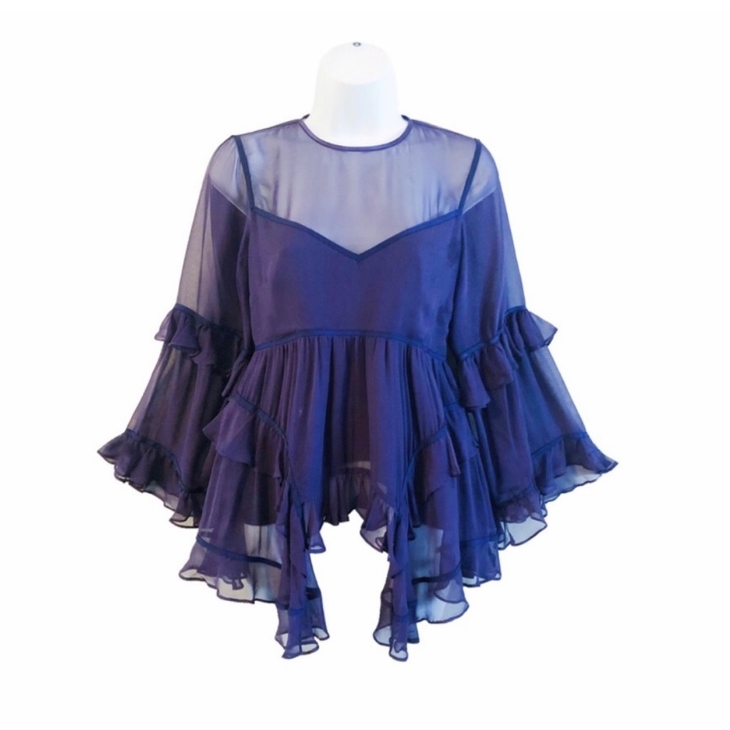 Cinq Sept Deep Purple Blouse